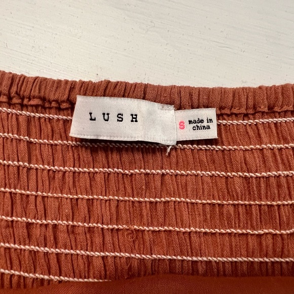 Lush Ruffle Hem Midi - S - Rust - Picture 4 of 4